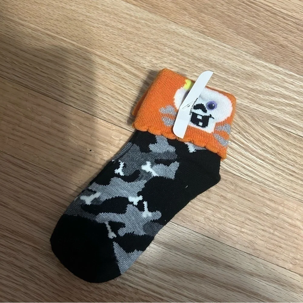 Halloween Skeleton Socks NEW Toddler Googly Eyes